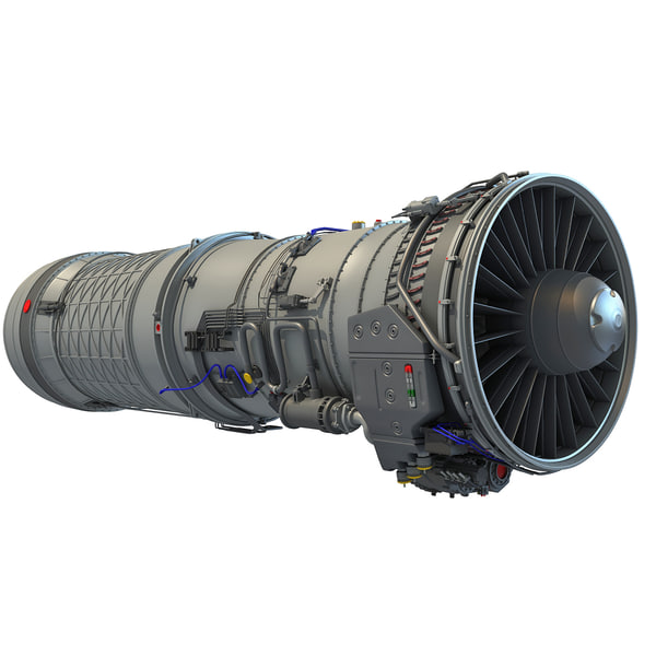 3D afterburning turbofan engine cutaway - TurboSquid 1245527