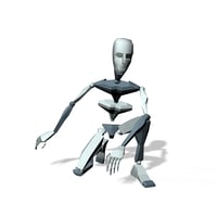 Crouch idle and look around