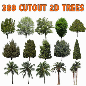 389 CUTOUT TREES, PALMS AND PINES