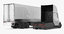 3D model tesla semi truck trailer