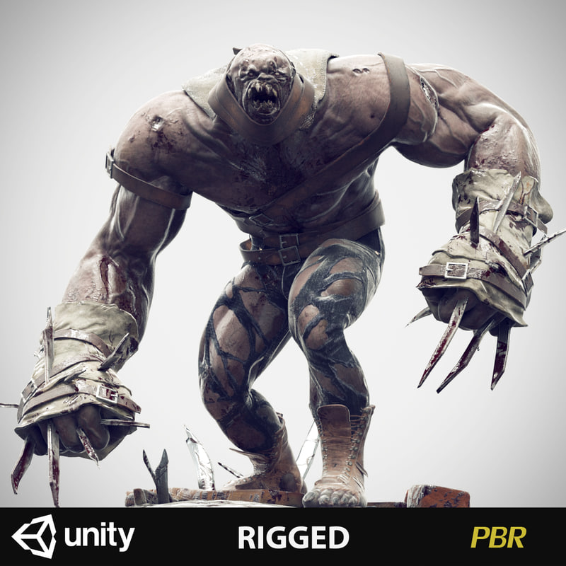 Zombie Rigged Character 3d Max