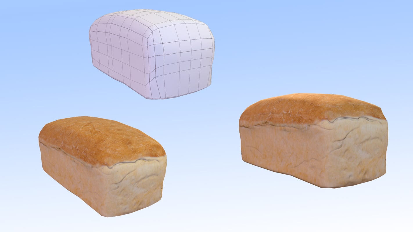3d simulation bread