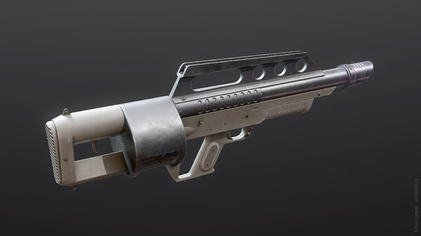 パンコールジャックハンマーショットガン3dモデル Turbosquid