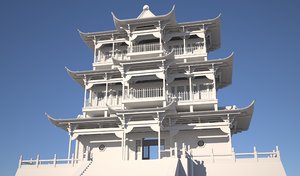 traditional chinese pagoda model