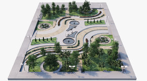 landscape park 2 3d model