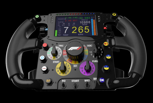 F1 steering wheel 3D model - TurboSquid 1247694