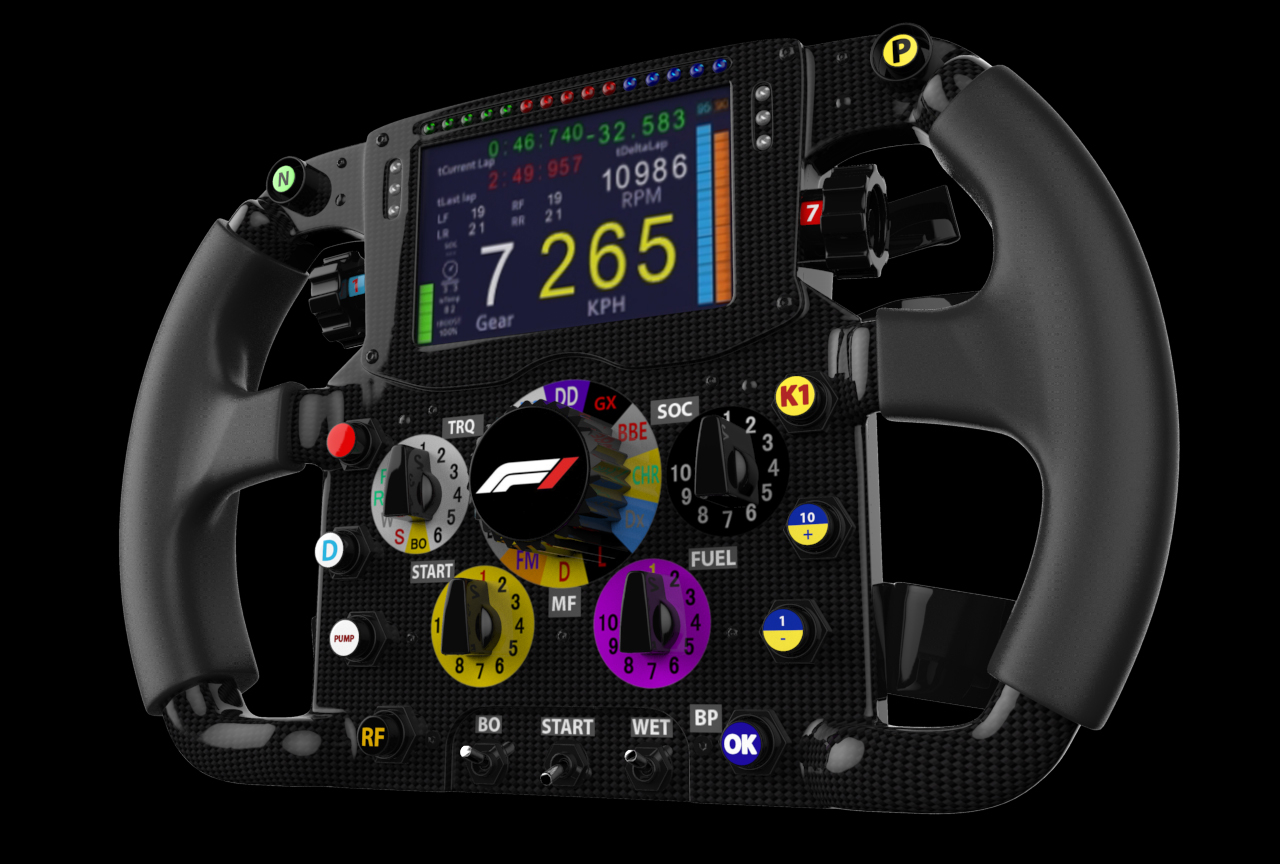 F1 steering wheel 3D model - TurboSquid 1247694