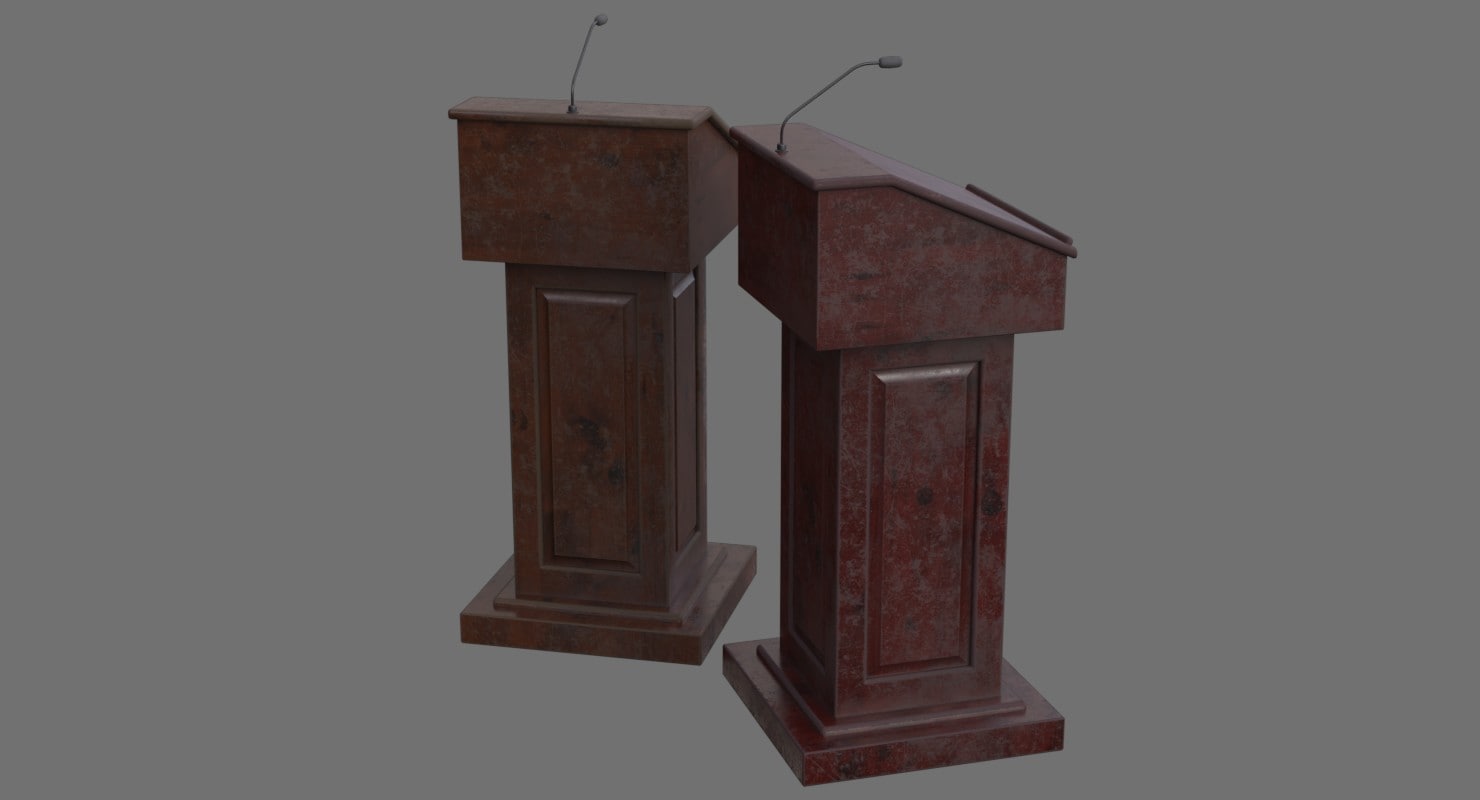 3D podium 1c model TurboSquid 1247740