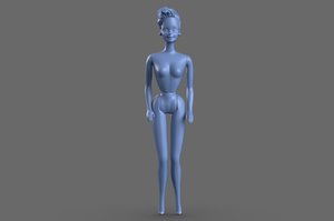 barbie toy 3D model