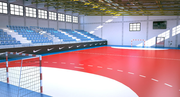 3d Model Handball Arena Ball Turbosquid 1247800
