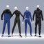 set sport suits 3D model