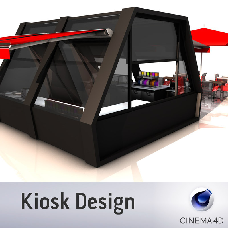 3D model kiosk design - TurboSquid 1247865