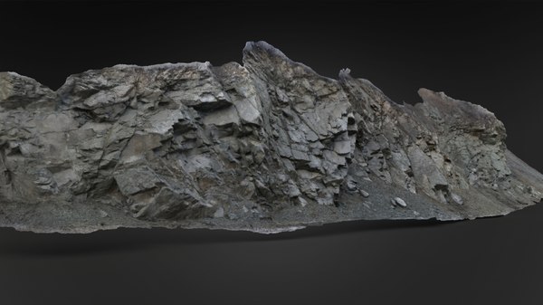 rock scanned 3D model