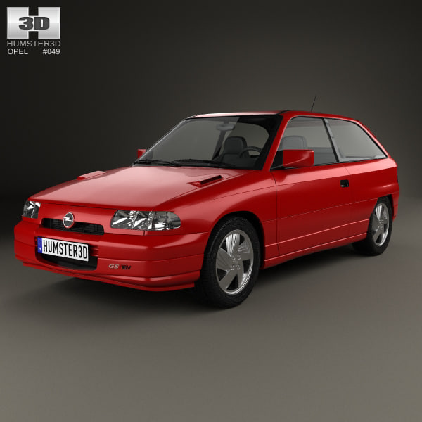 3D opel astra f model - TurboSquid 1247952