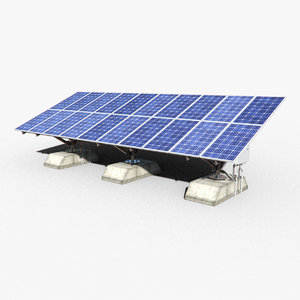 solar panel 3D model