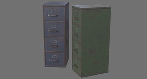 filing cabinet 1c 3D model