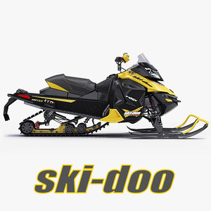 3d snowmobile ski-doo mx z model