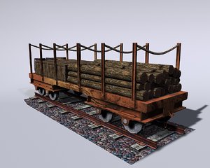 railway wagon 3D model