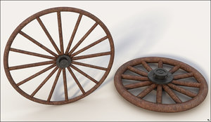 wagon wheel 3D model