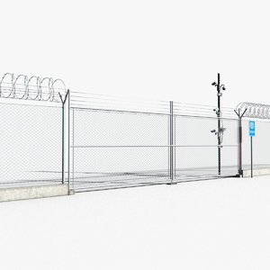 3D barbed wire fence