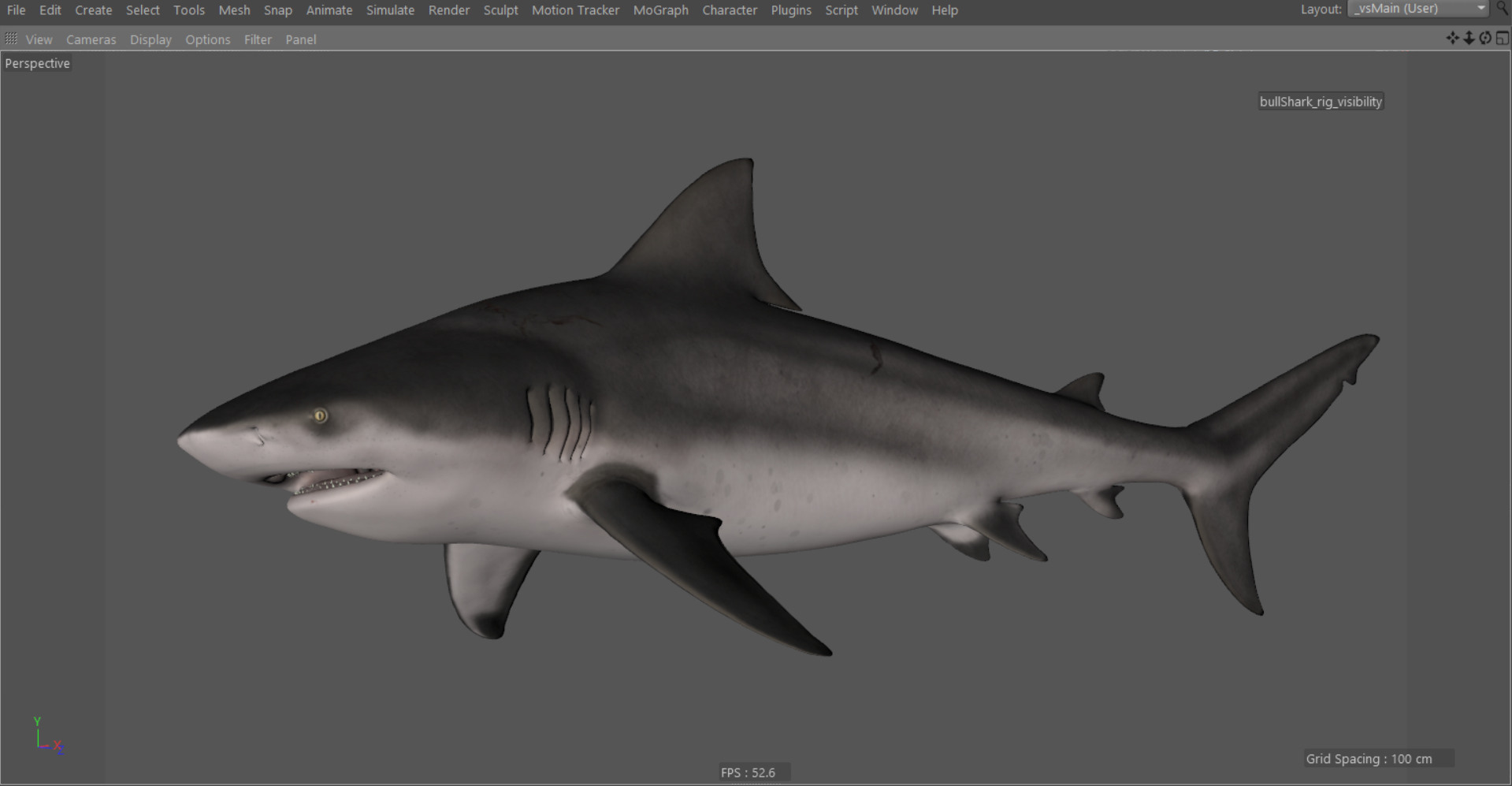 3D Model Realistic Bull Shark - TurboSquid 1248300