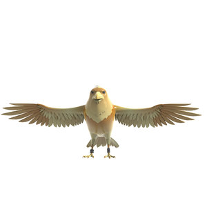 3D eagle animation model