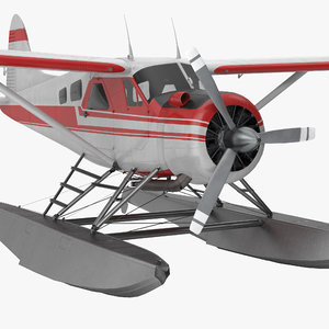 seaplane sea 3D model
