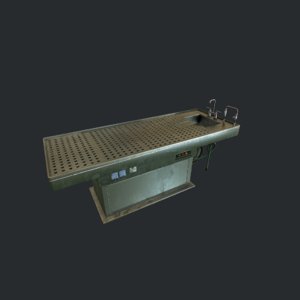 autopsy table pbr 3D