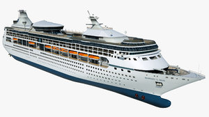 3D model cruise rhapsody seas ship