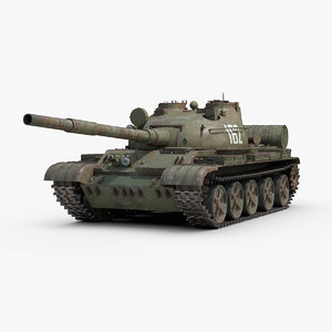 3d model soviet t62 tank tracks