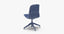 scandinavian office chair 3D model
