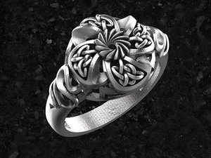ring celtic celtic-ring 3D model