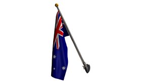 flag australia 25 degree 3D model