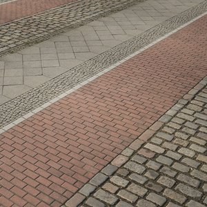 pavement cobblestone scan 3D model