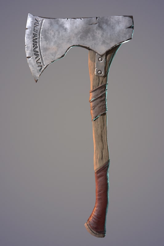 Simple medieval axe 3D model - TurboSquid 1248994