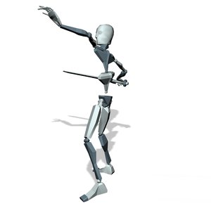 Sword man upper attack
