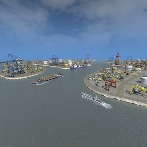 3D port complex model