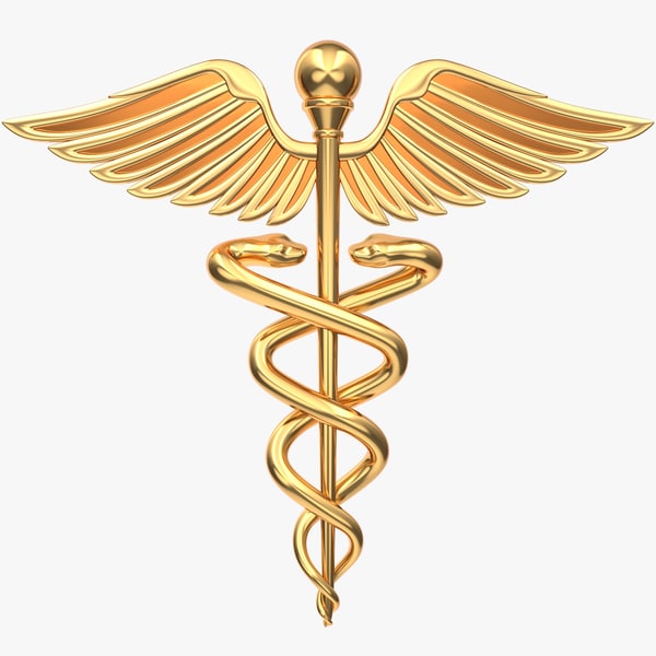 3d model caduceus medical