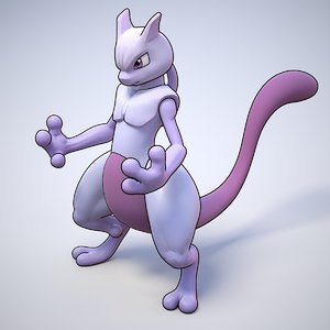 3D model mewtwo pokemon