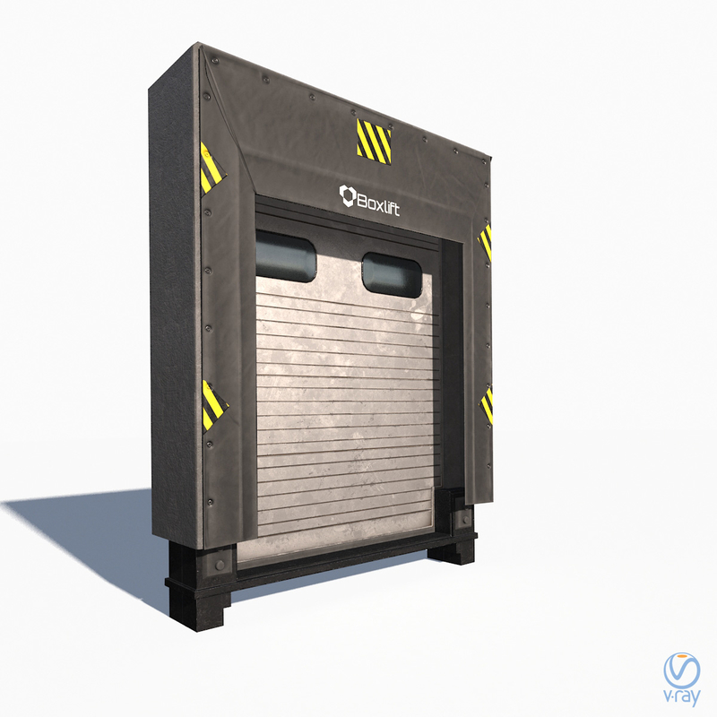 ローディングドック低ポリPBR3Dモデル TurboSquid 1249098