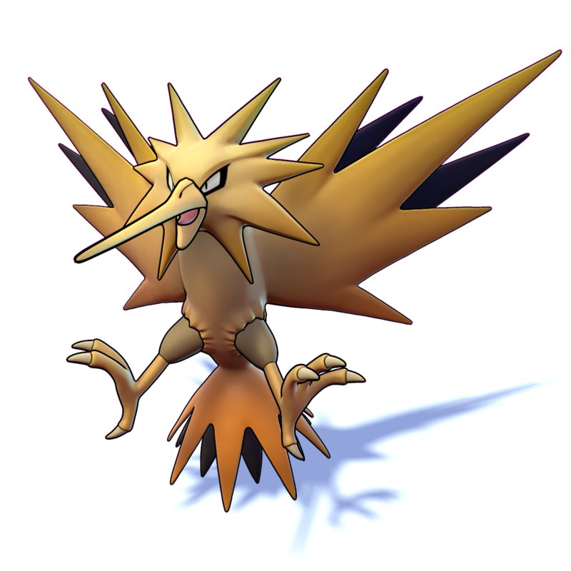 3D zapdos pokemon - TurboSquid 1249081