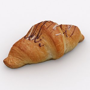 3D croissant model