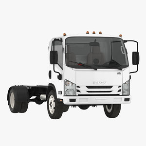 3D commercial truck isuzu npr