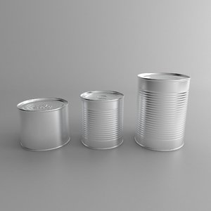 3D tin cans model