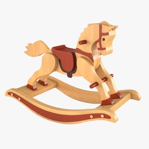 3D rocking horse