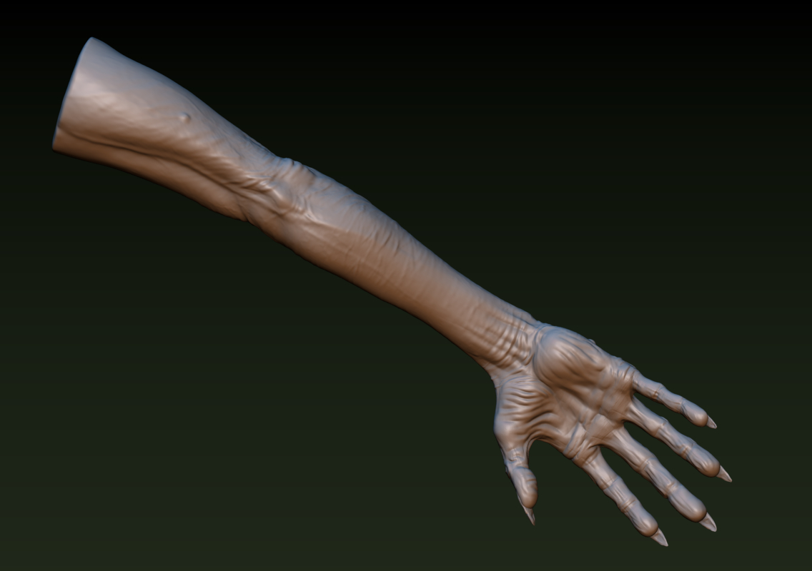 3D model zombie hand TurboSquid 1250346