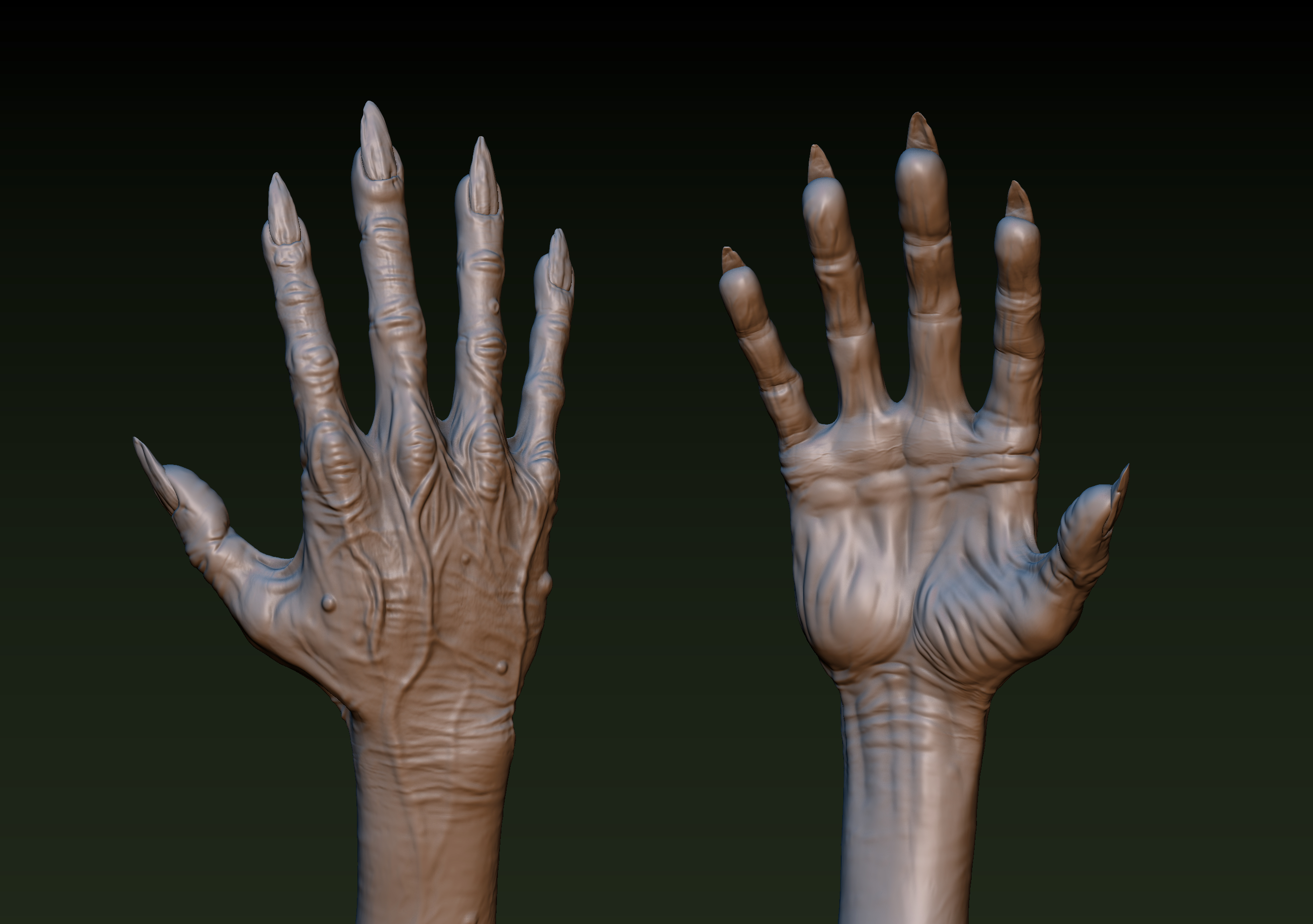 Zombie hand model - TurboSquid 1249570