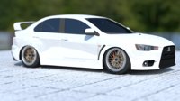 3D model lancer evolution x
