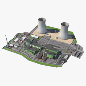 3D model nuclear power plant