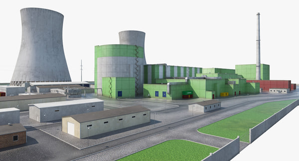 3D model nuclear power plant - TurboSquid 1250253